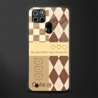 you're my world brown edition glass case for realme c21 image