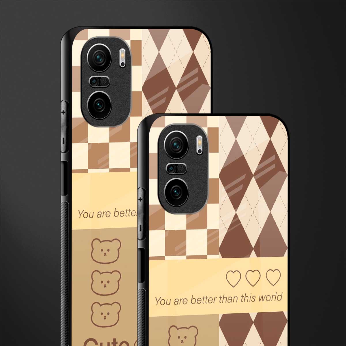 you're my world brown edition glass case for mi 11x 5g image-2