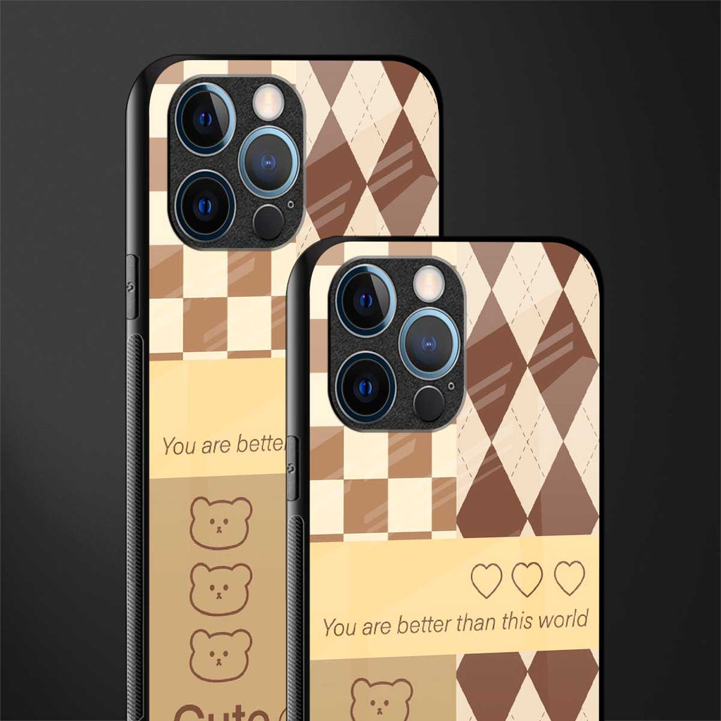 you're my world brown edition glass case for iphone 12 pro image-2