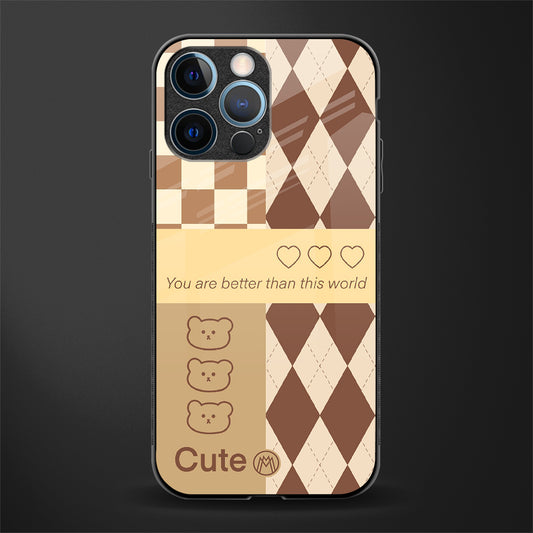 you're my world brown edition glass case for iphone 12 pro image