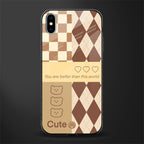 you're my world brown edition glass case for iphone xs max image