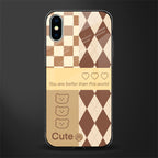 you're my world brown edition glass case for iphone x image