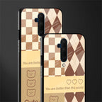 you're my world brown edition glass case for oneplus 7t pro image-2