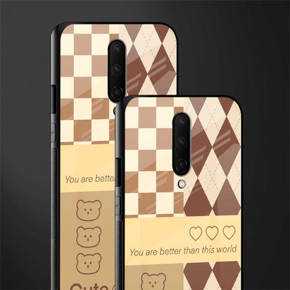 you're my world brown edition glass case for oneplus 7 pro image-2