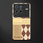 you're my world brown edition glass case for vivo x80 pro 5g image