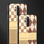 you're my world brown edition glass case for oneplus 8 pro image-2