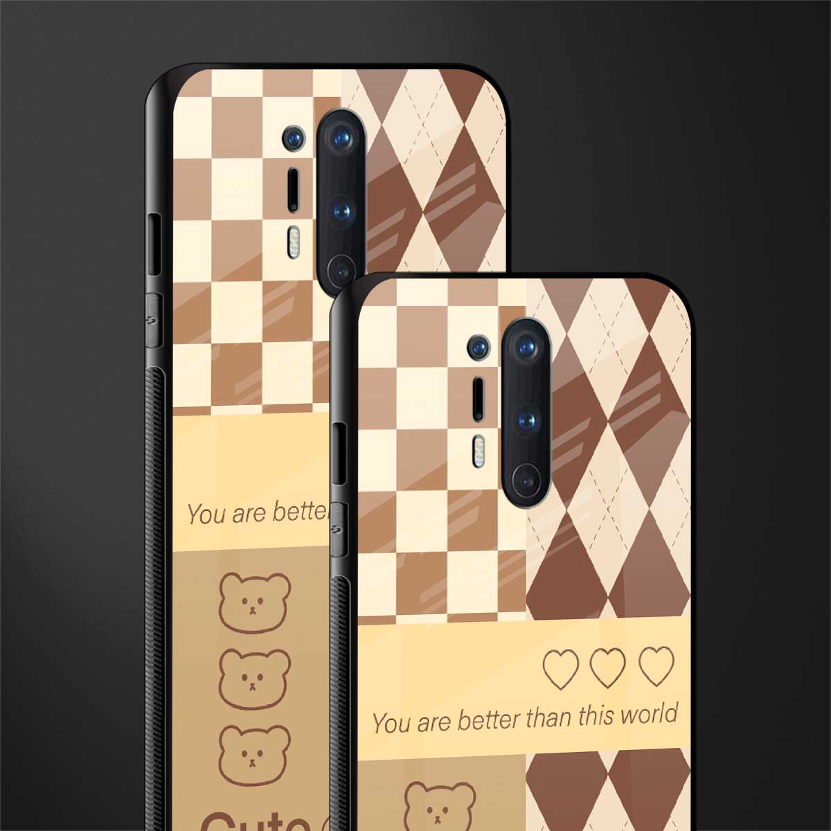 you're my world brown edition glass case for oneplus 8 pro image-2