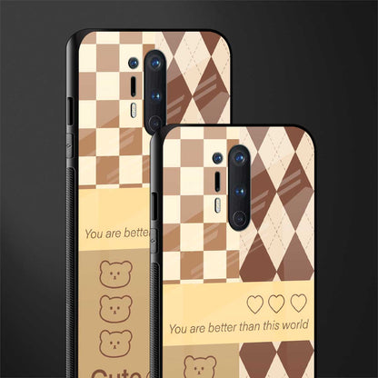 you're my world brown edition glass case for oneplus 8 pro image-2