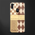 you're my world brown edition glass case for samsung a11 image