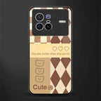 you're my world brown edition glass case for vivo x80 image