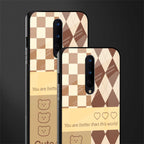 you're my world brown edition glass case for oneplus 8 image-2