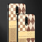 you're my world brown edition glass case for oneplus 6t image-2