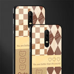 you're my world brown edition glass case for oneplus 6 image-2
