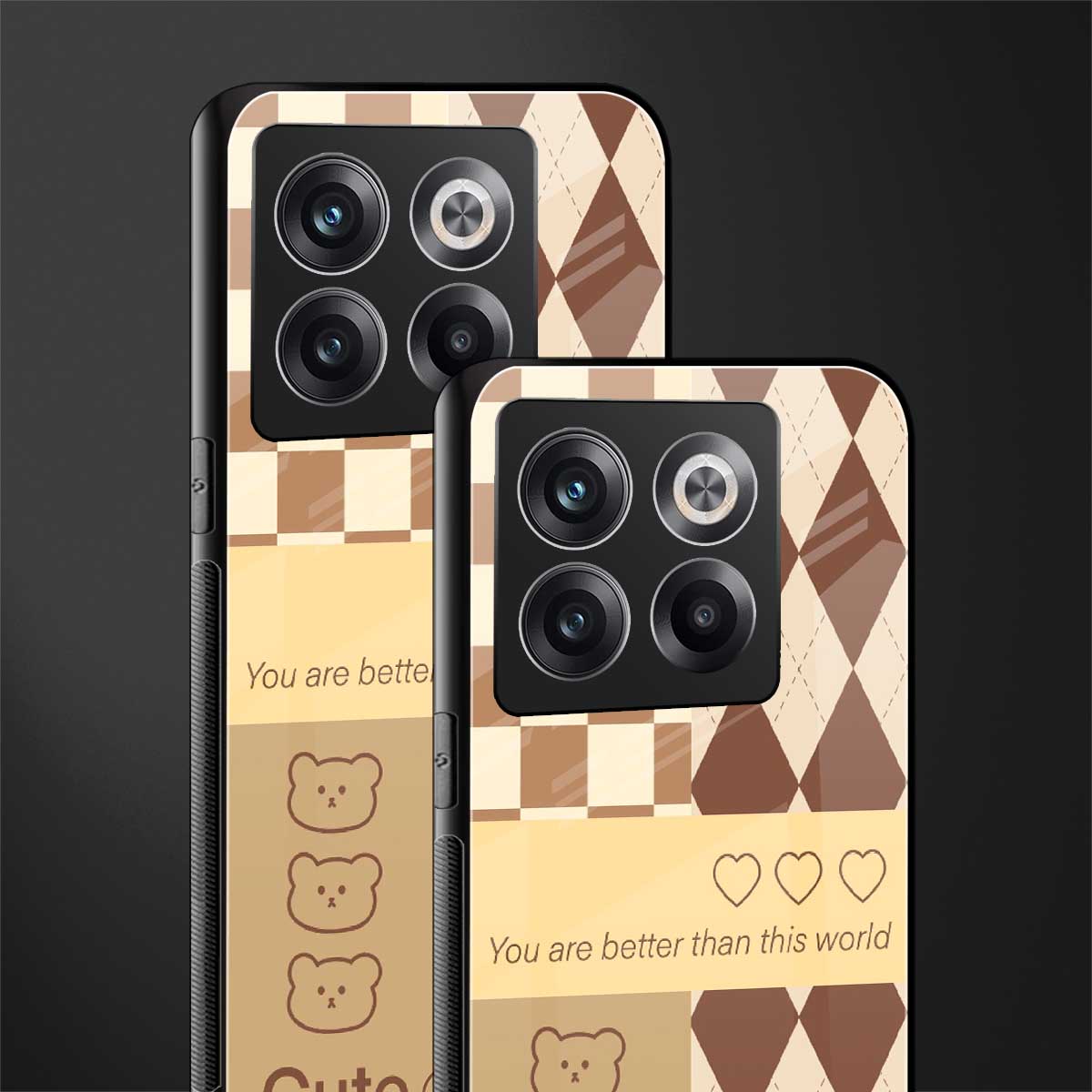 you're my world brown edition back phone cover | glass case for oneplus 10t