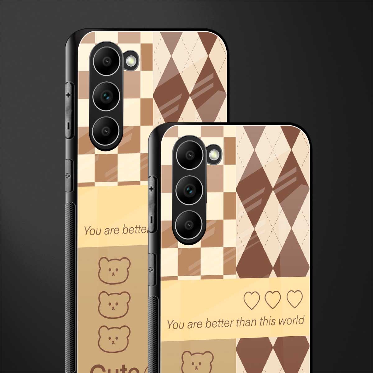 You're-My-World-Brown-Edition-Glass-Case for phone case | glass case for samsung galaxy s23