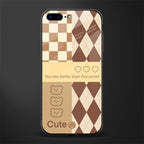 you're my world brown edition glass case for iphone 8 plus image