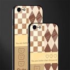 you're my world brown edition glass case for iphone 7 image-2