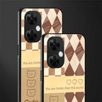 you're my world brown edition back phone cover | glass case for oneplus nord ce 3 lite