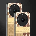 you're my world brown edition back phone cover | glass case for realme 11 pro 5g