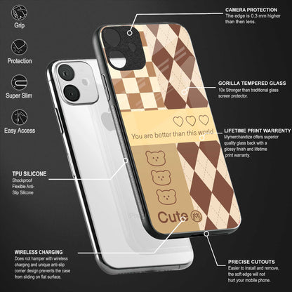 you're my world brown edition glass case for vivo y51a image-4