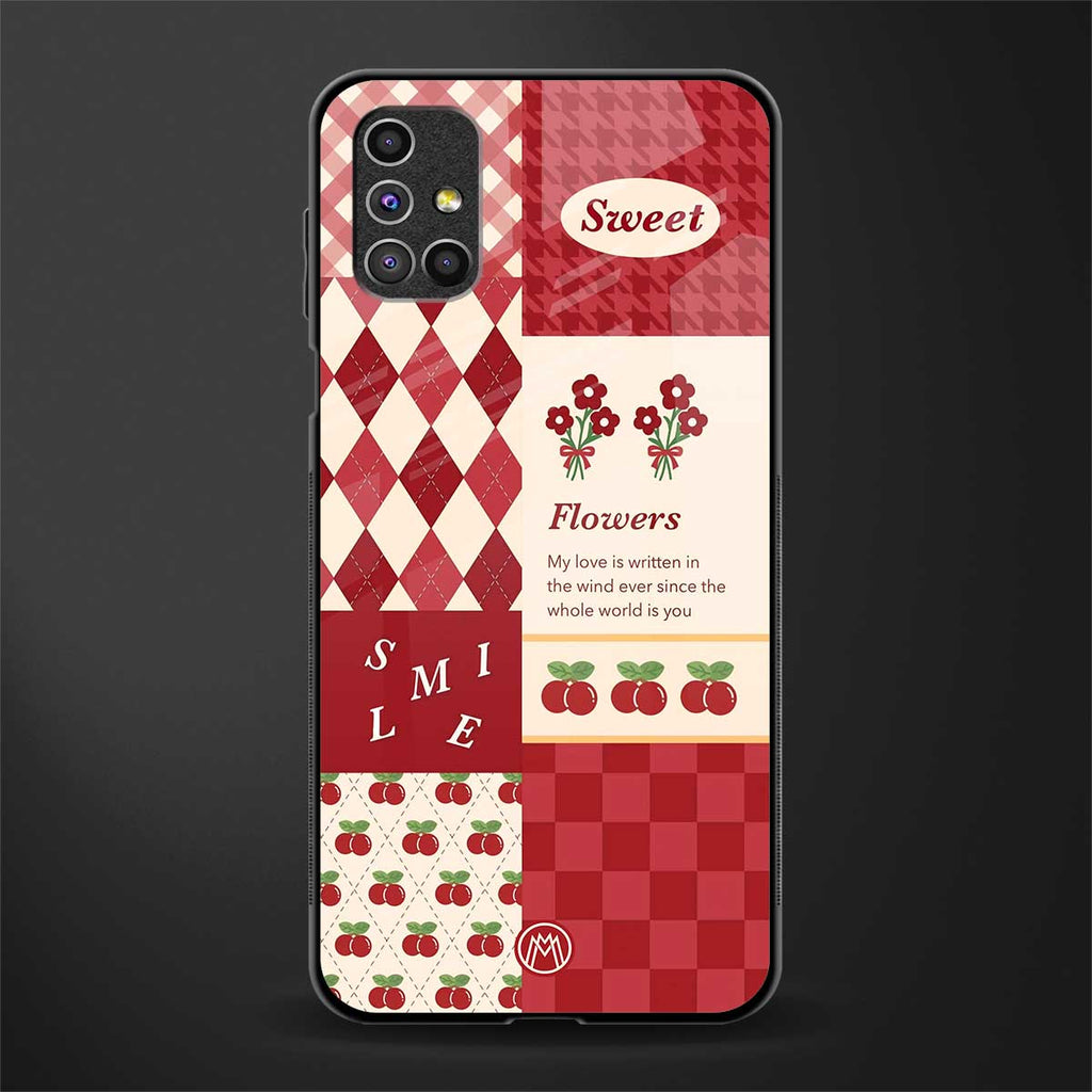 you're my world red edition glass case for samsung galaxy m51 image