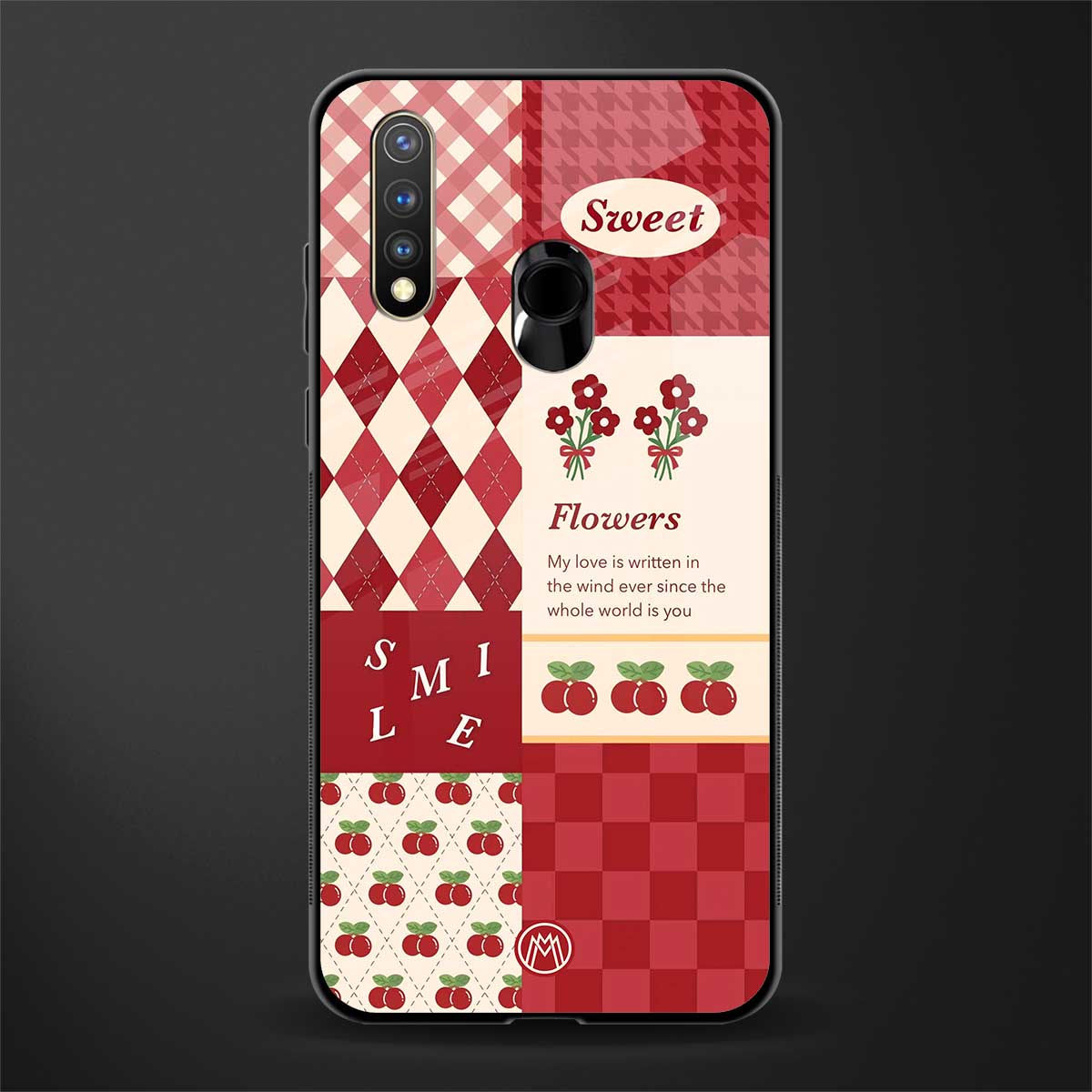 you're my world red edition glass case for vivo u20 image