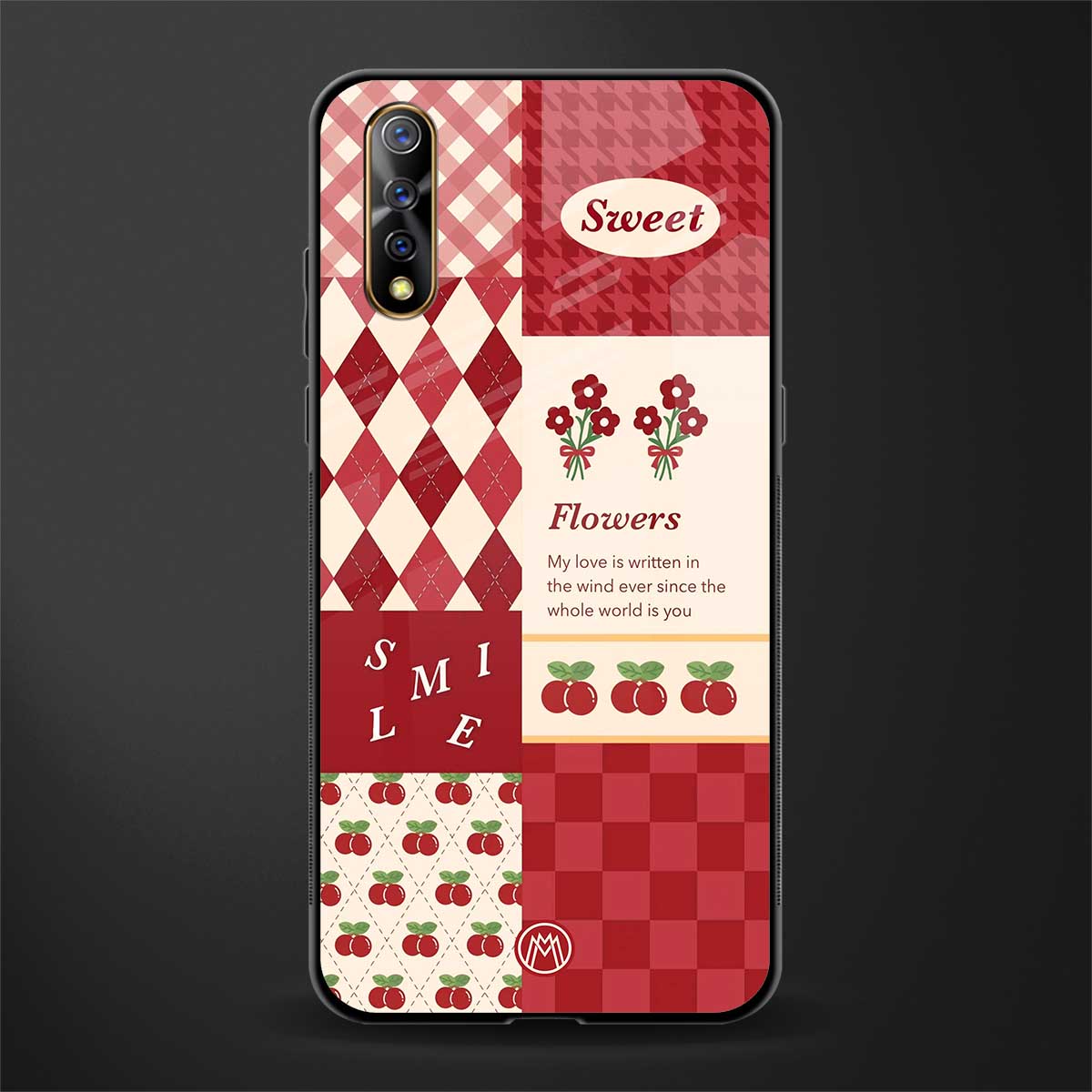 you're my world red edition glass case for vivo z1x image