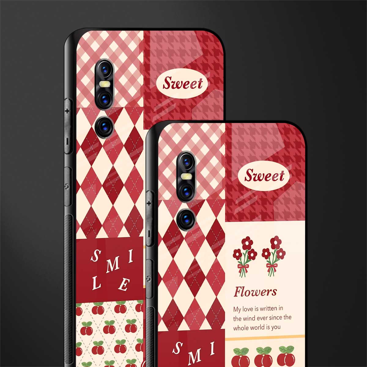 you're my world red edition glass case for vivo v15 pro image-2