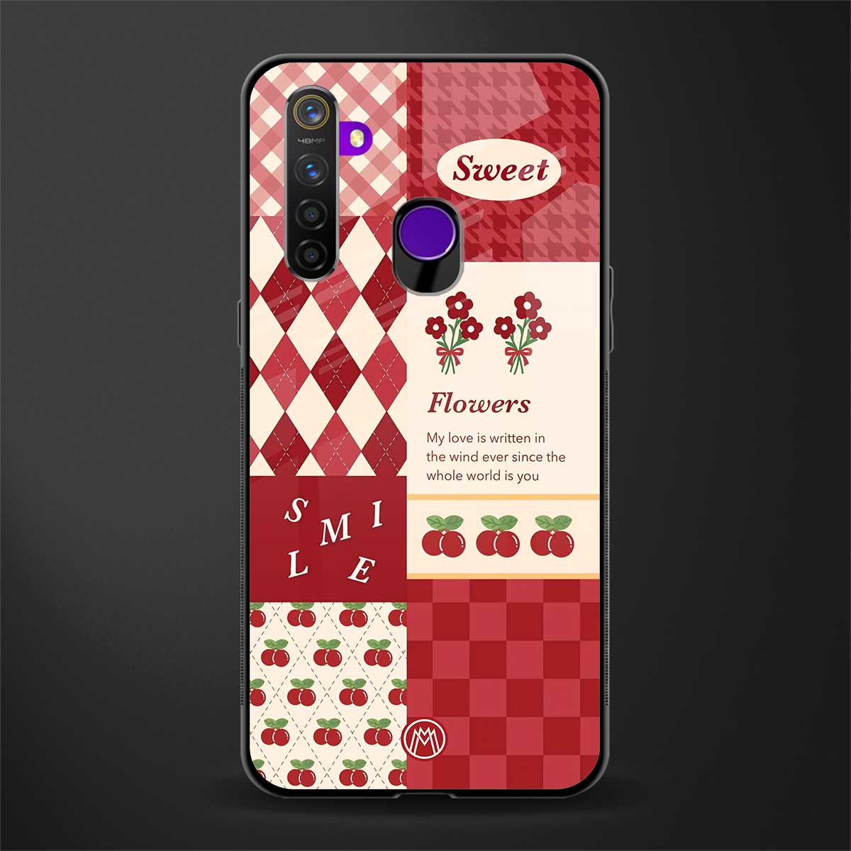 you're my world red edition glass case for realme 5s image