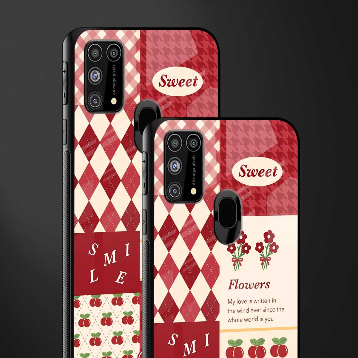 you're my world red edition glass case for samsung galaxy f41 image-2