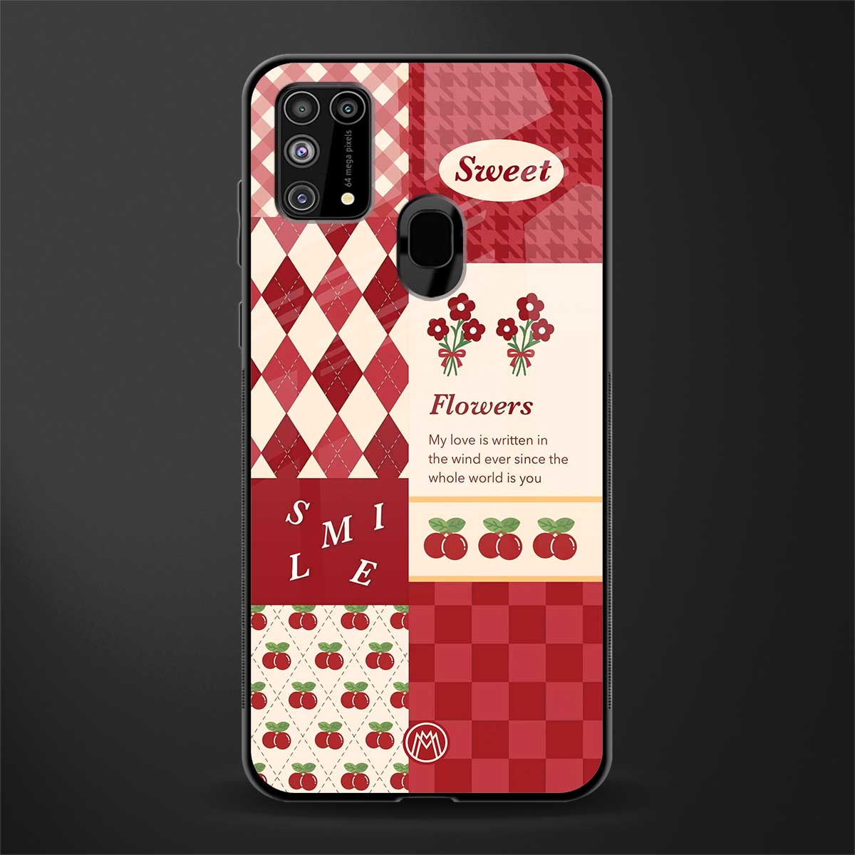 you're my world red edition glass case for samsung galaxy f41 image