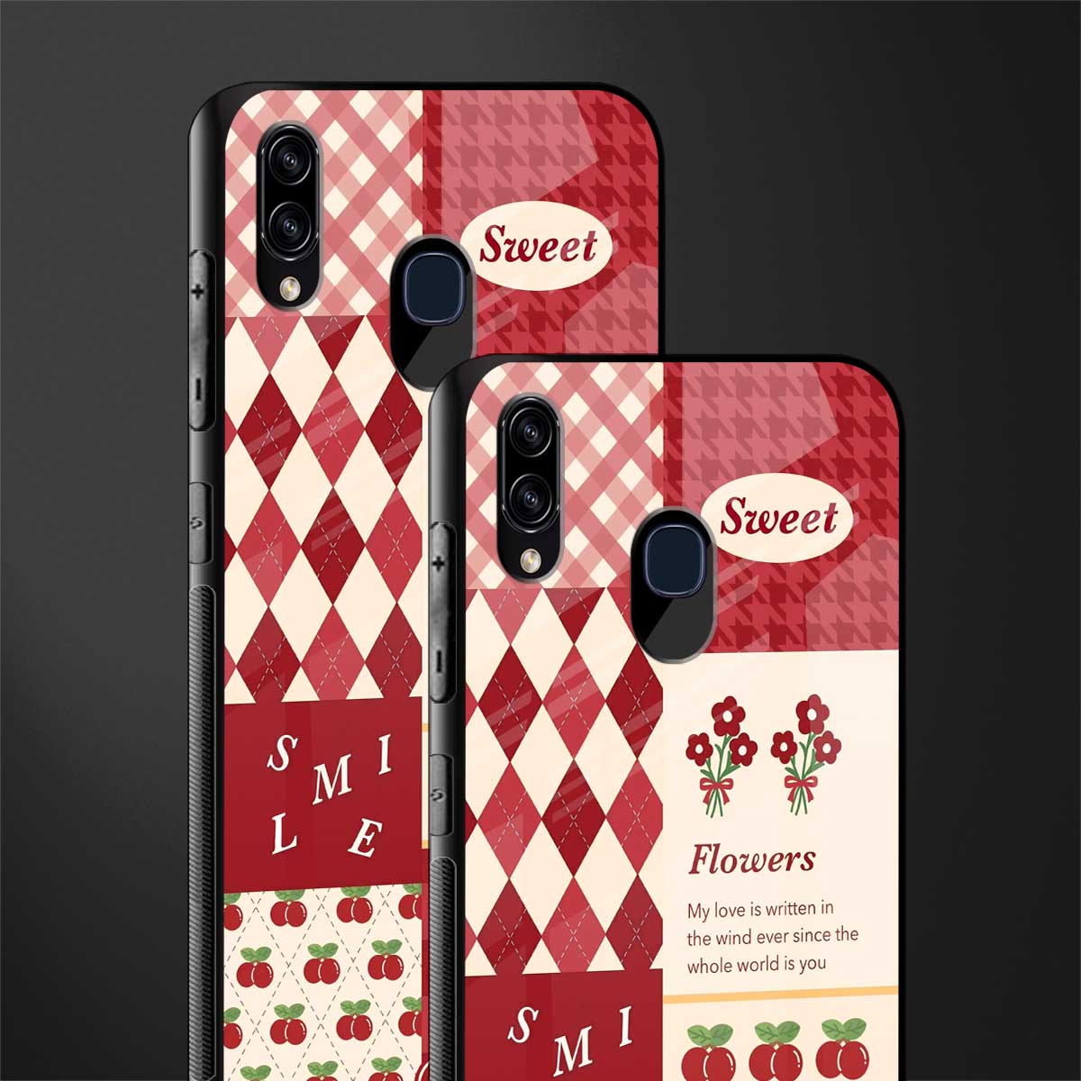 you're my world red edition glass case for samsung galaxy a20 image-2