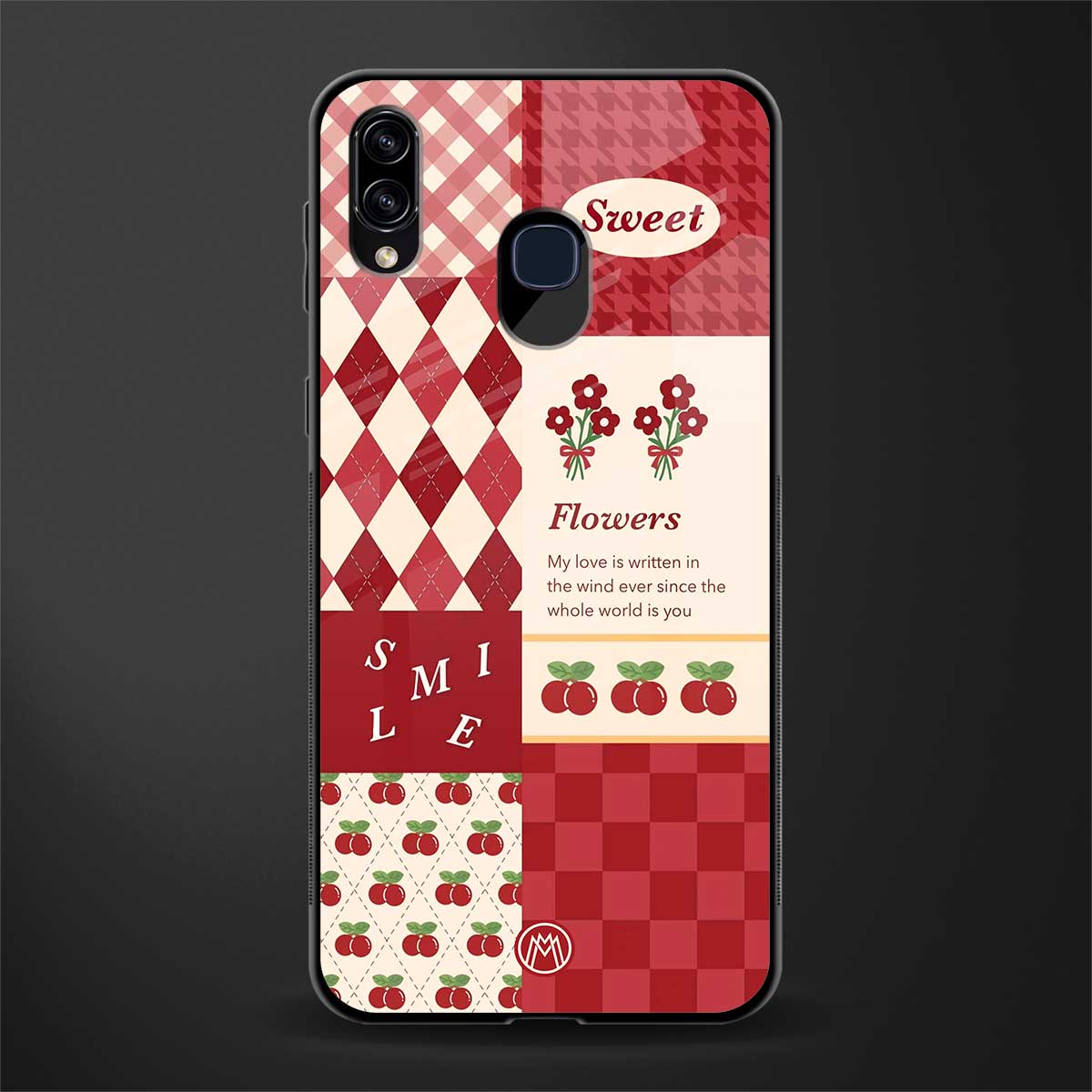 you're my world red edition glass case for samsung galaxy a20 image