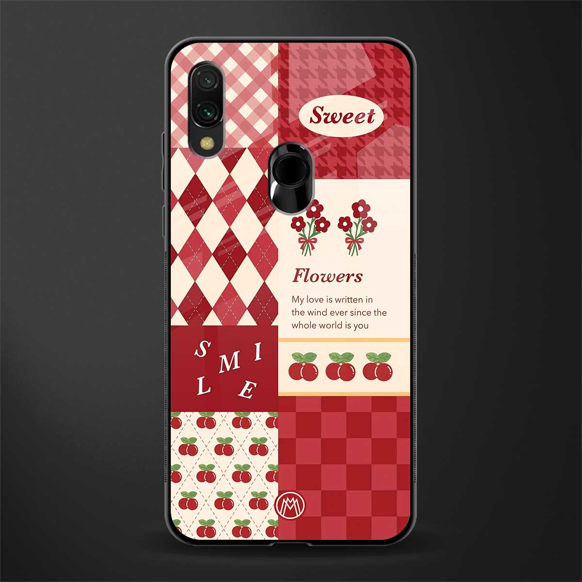 you're my world red edition glass case for redmi note 7 pro image