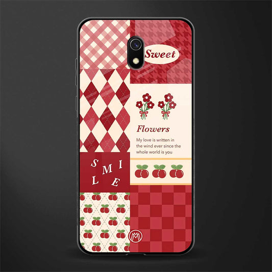 you're my world red edition glass case for redmi 8a image