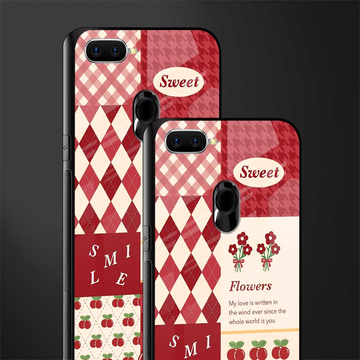 you're my world red edition glass case for oppo a12 image-2
