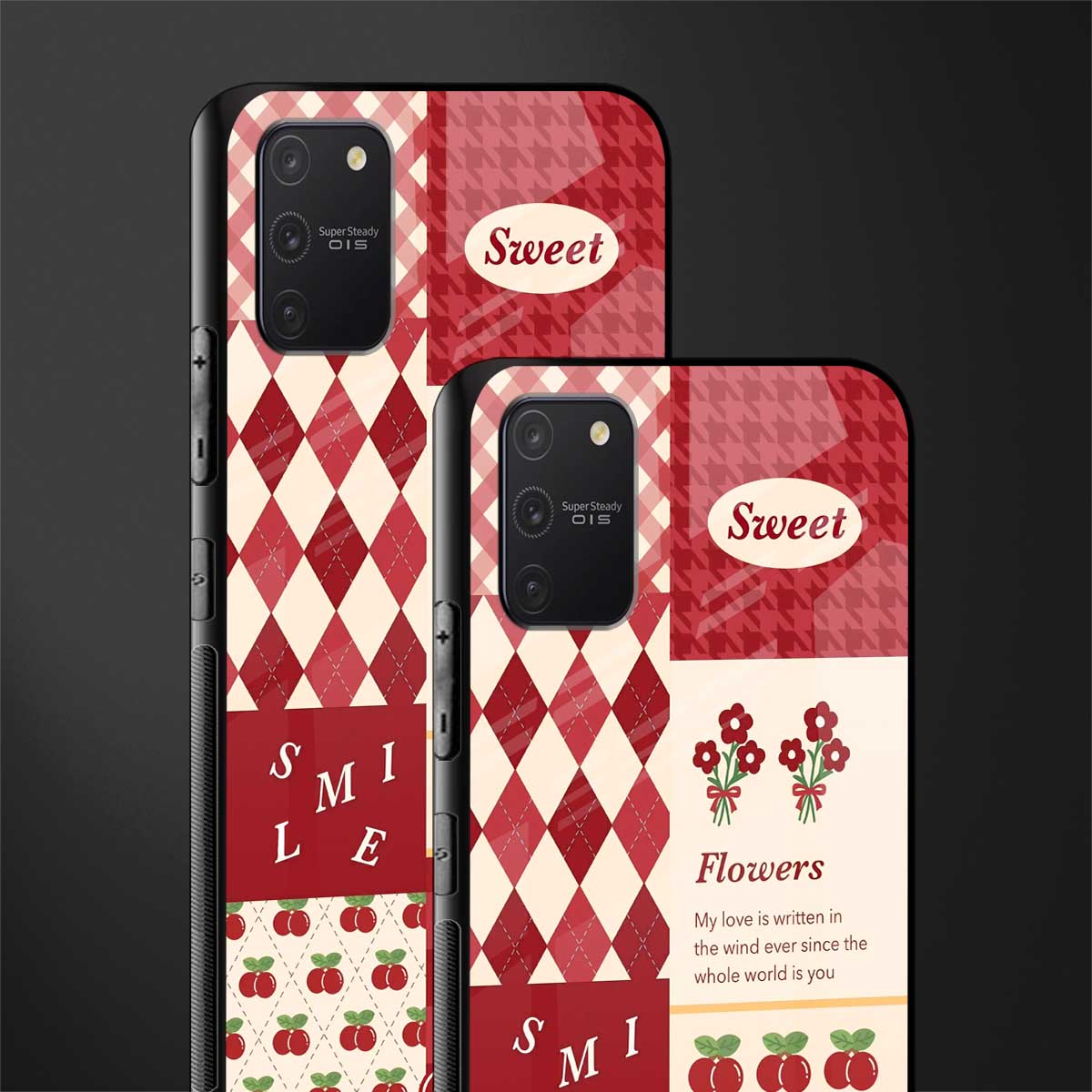 you're my world red edition glass case for samsung galaxy a91 image-2