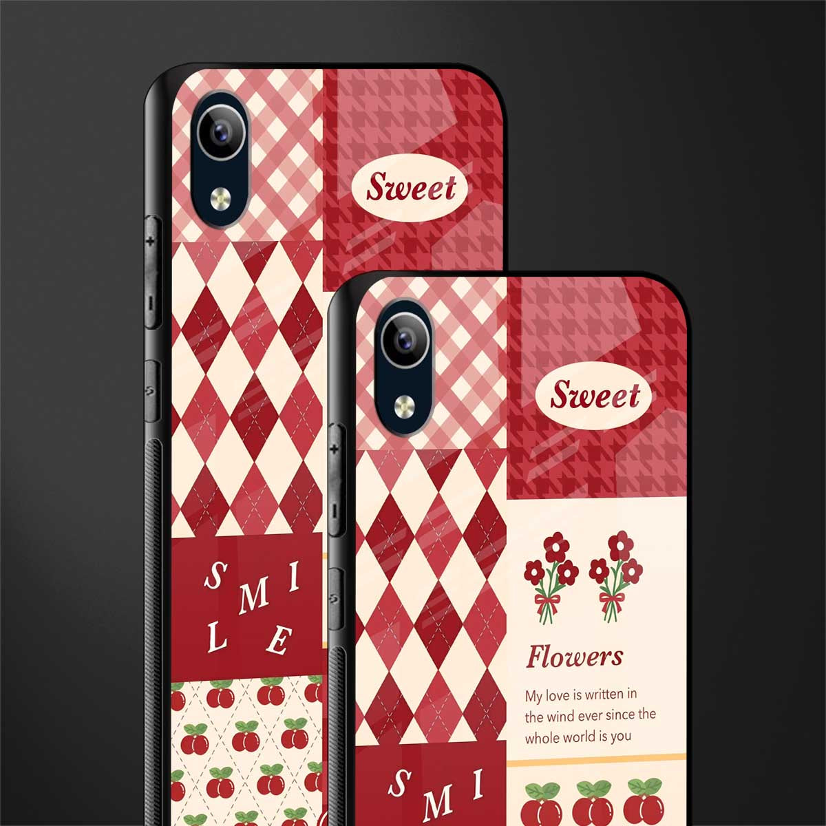 you're my world red edition glass case for vivo y1s without fingerprint image-2