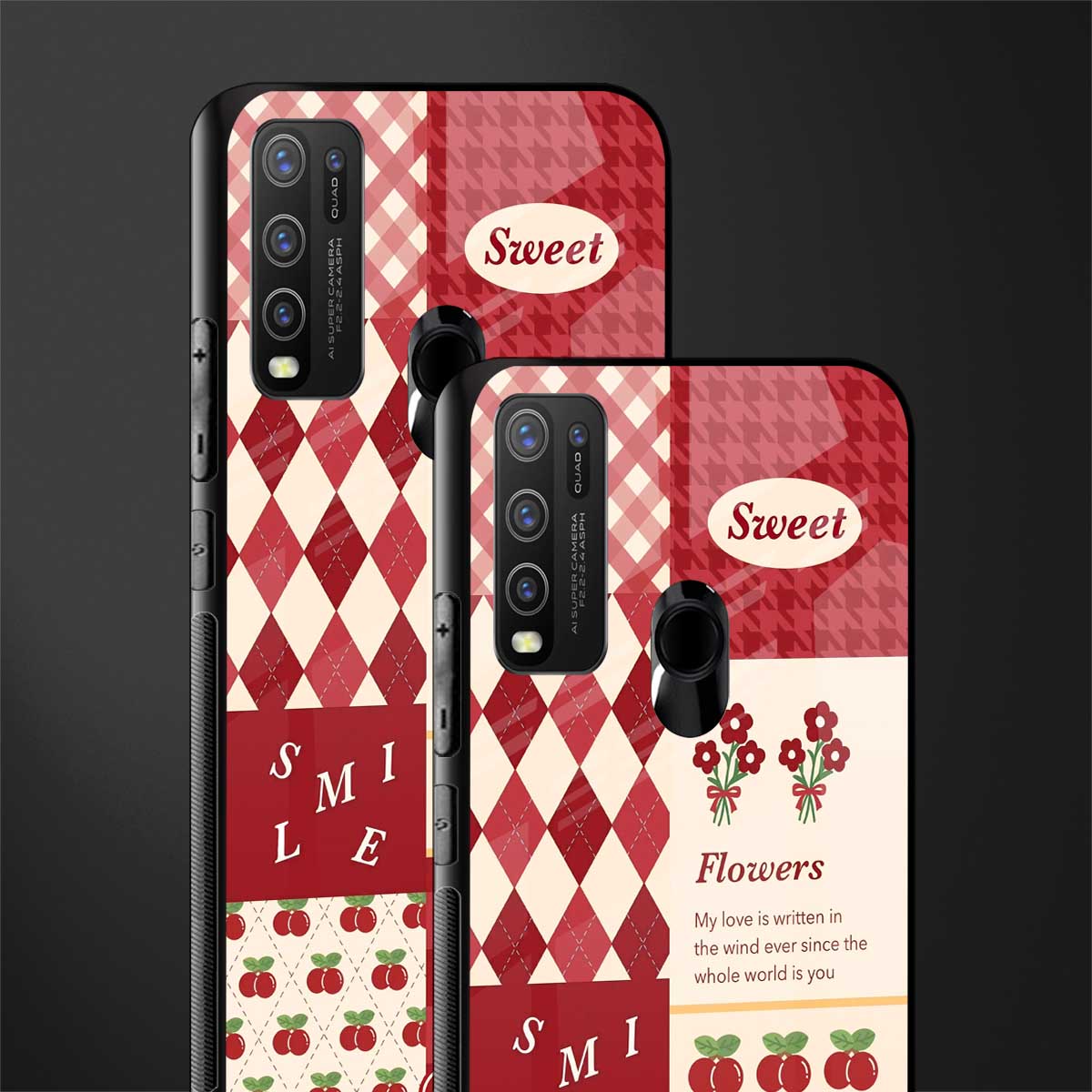 you're my world red edition glass case for vivo y50 image-2