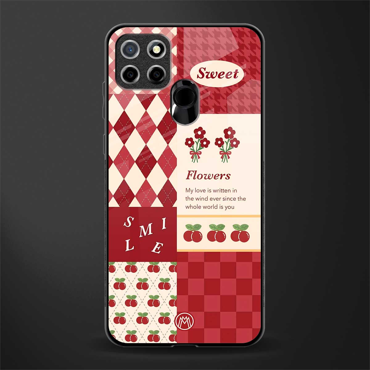 you're my world red edition glass case for realme narzo 20 image