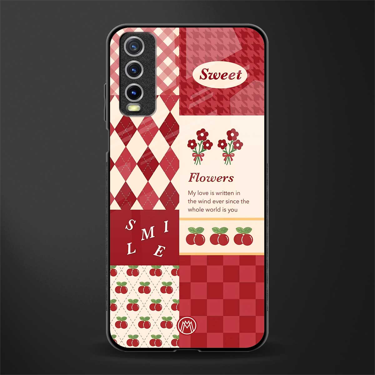 you're my world red edition glass case for vivo y12s image