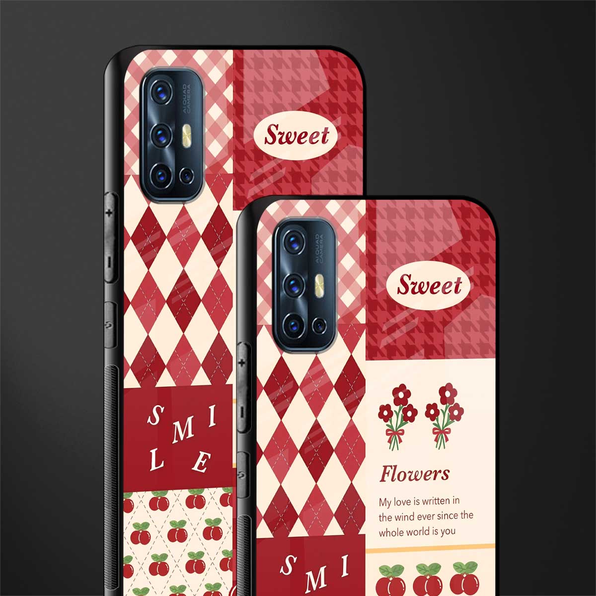 you're my world red edition glass case for vivo v17 image-2