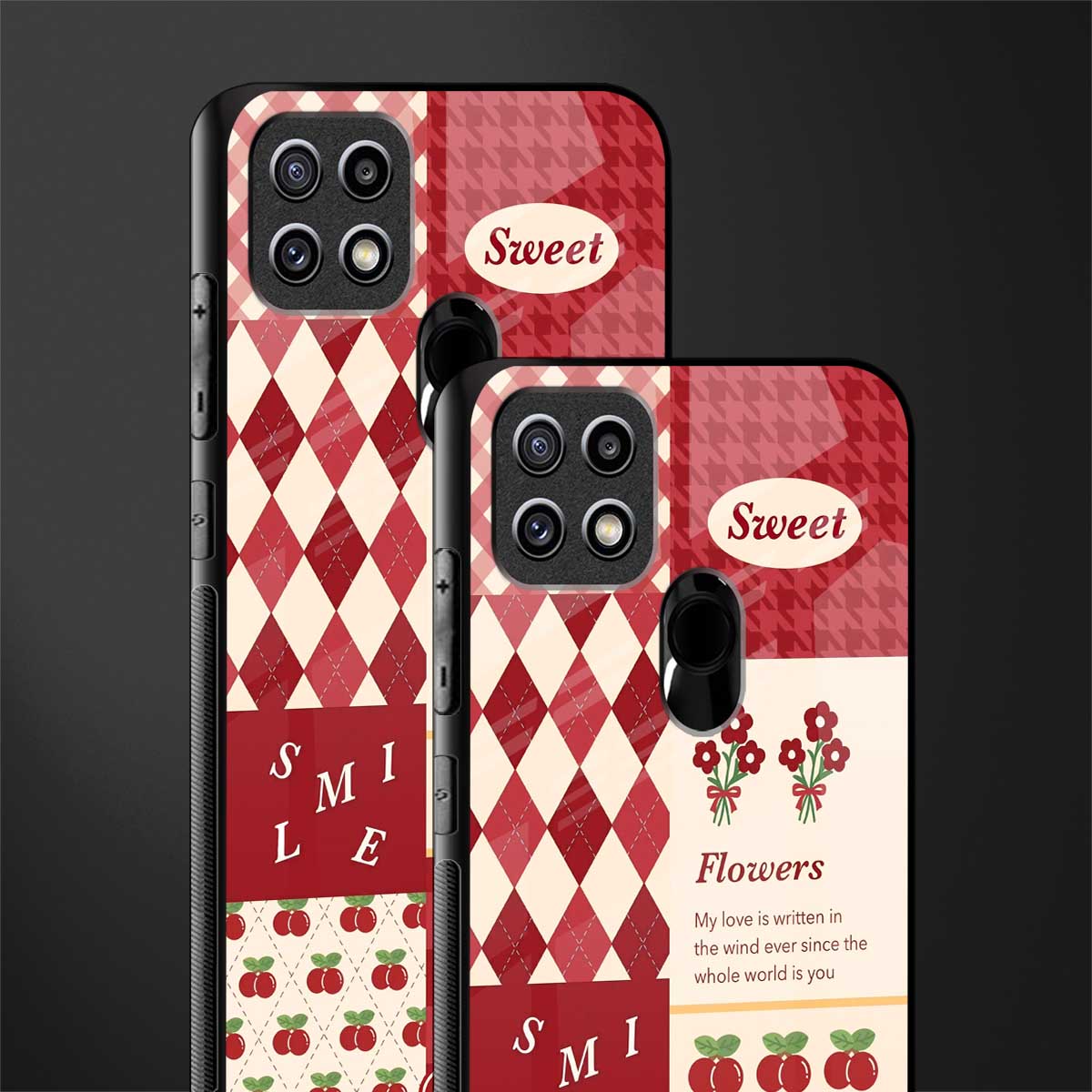 you're my world red edition glass case for oppo a15s image-2