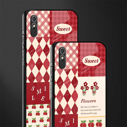you're my world red edition glass case for redmi 9a image-2