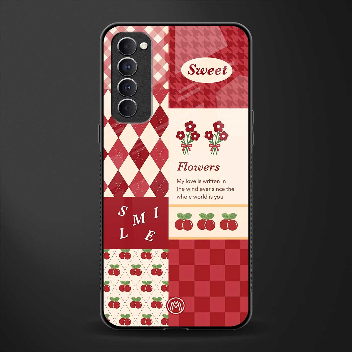 you're my world red edition glass case for oppo reno 4 pro image