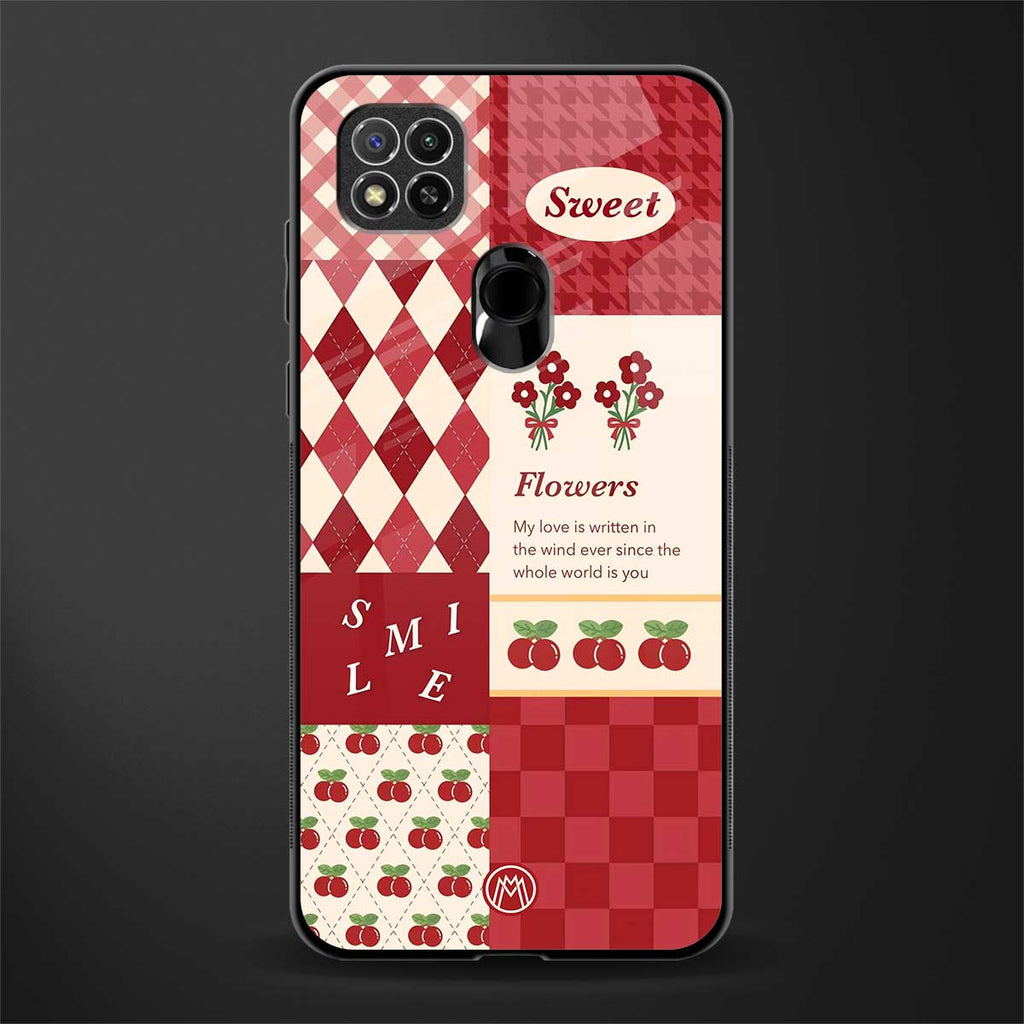 you're my world red edition glass case for redmi 9c image