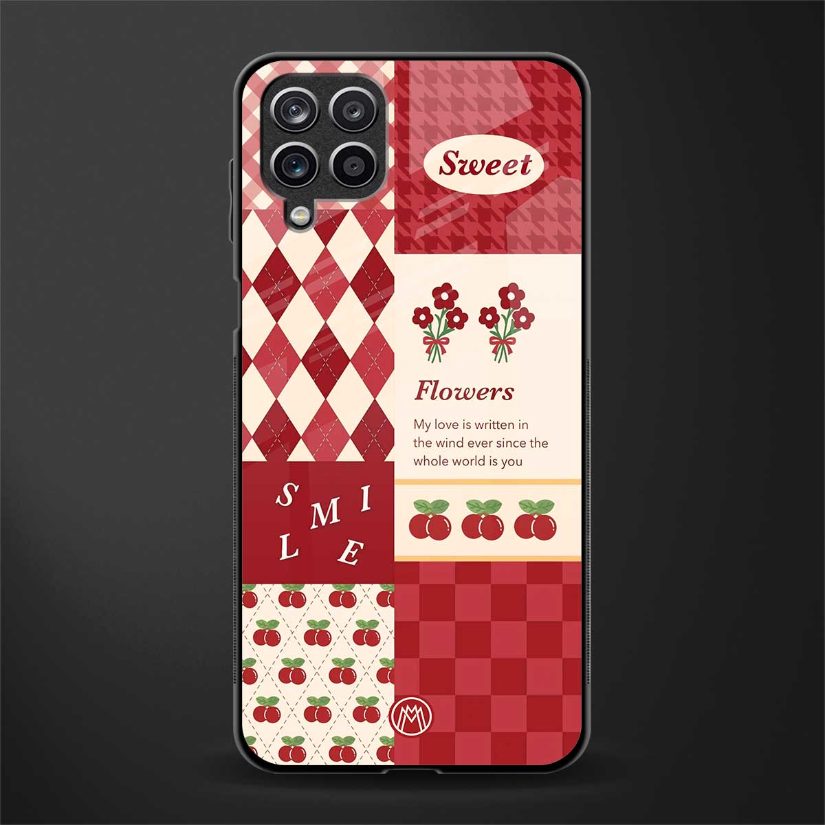 you're my world red edition glass case for samsung galaxy f12 image