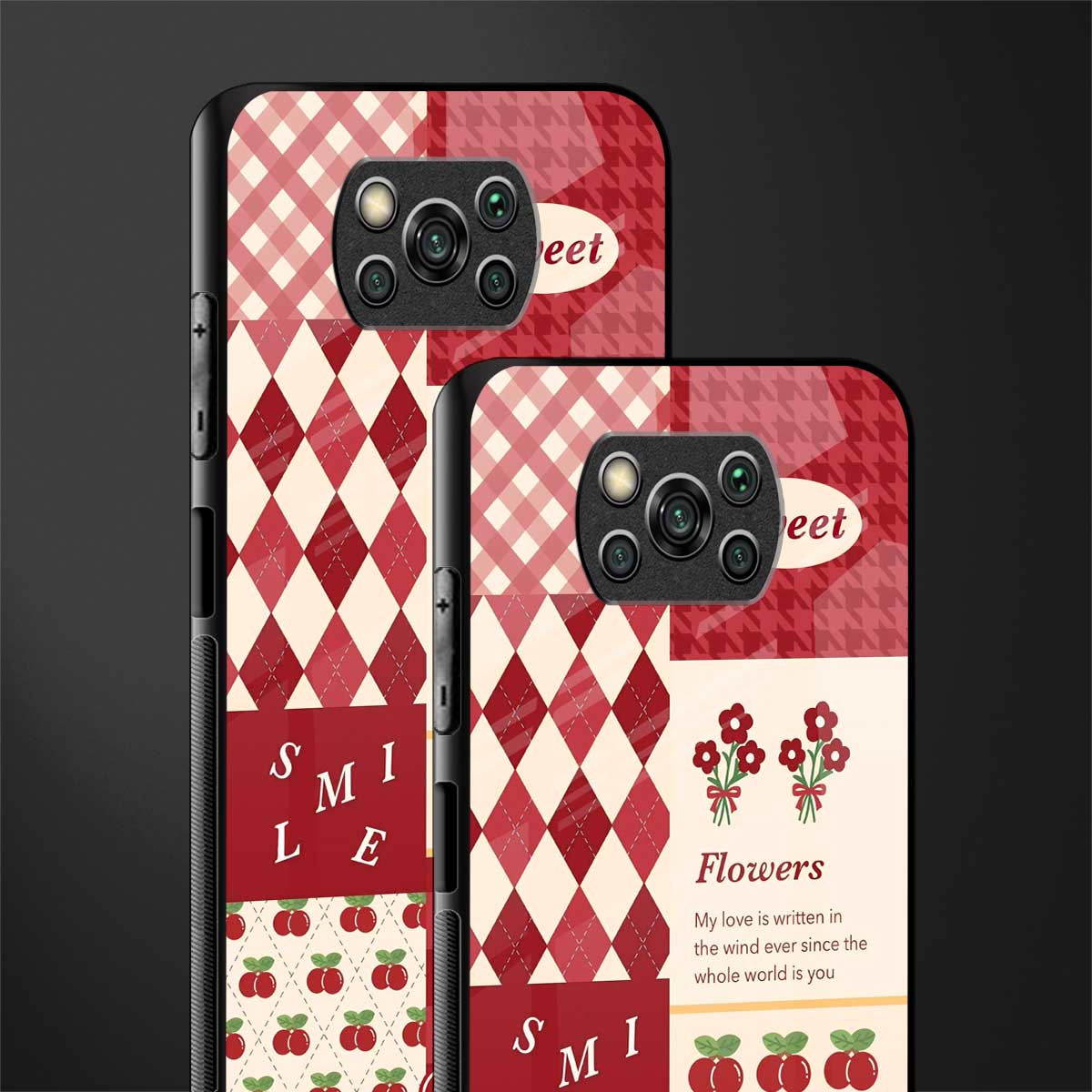 you're my world red edition glass case for poco x3 image-2