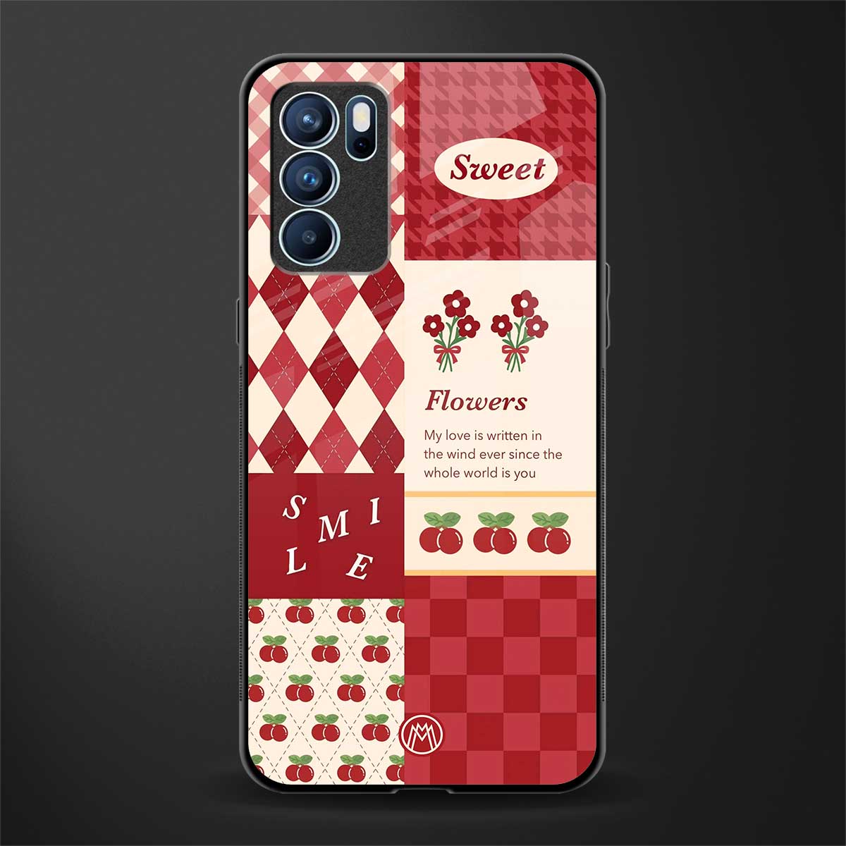you're my world red edition glass case for oppo reno6 5g image
