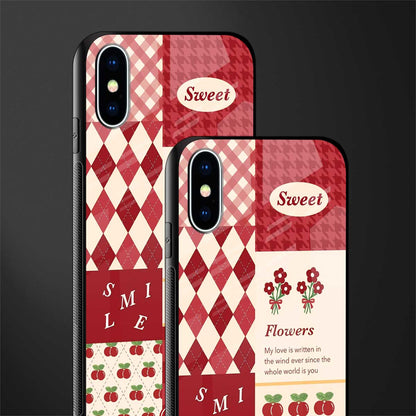 you're my world red edition glass case for iphone xs image-2